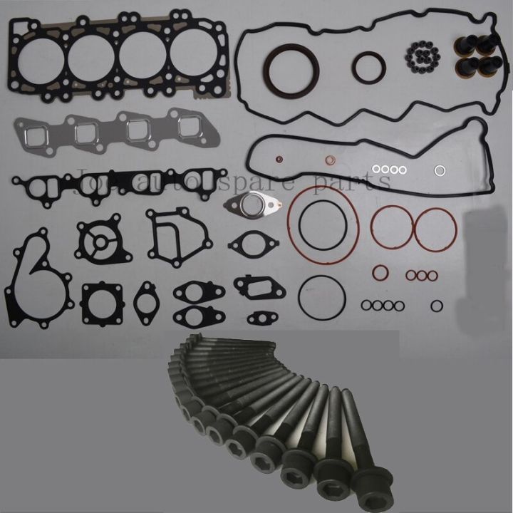 YD25 YD25DDTI 2.5L Engine Full Gasket Set Kit Cylinder Head Bolt Nuts