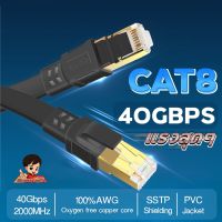 ✨สายแลน LAN Cat8 Cable  ⚡ แรงสุด รองรับspeed40Gbps 2000Mhz ? ความยาว 1-15เมตร