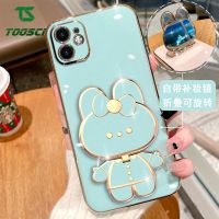 สเตอริโอ3D หรูหราตัวยึดกระจกกระต่ายน่ารักที่ตั้งเคสโทรศัพท์มือถือชุบโลหะปกหลัง TPU แบบนิ่มสำหรับ OPPO Reno7 Reno7 Z Reno7 Pro Reno7 SE Reno8 Reno8 Z Reno8 T Reno8 Pro Reno9 Reno9 Pro