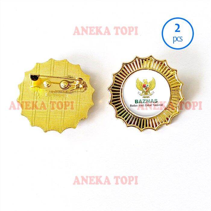 Pin Baznas Pin Bros Wing Logo Badan Amil Zakat Nasional Aneka Topi