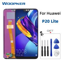 อะไหล่หน้าจอสัมผัสสำหรับ Huawei P20 Lite หน้าจอ Lcd อะไหล่โทรศัพท์ Ane-lx3 P20lite Nova 3e 5.84นิ้ว Digitizer