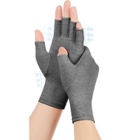 【jw】☫❒ 1 Pairs Arthritis Compression Gloves Rheumatoid Osteoarthritis for without Fingers