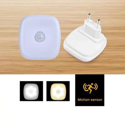 Night Light With EU Plug Smart Motion Sensor LED Night Lamp wall lights for home Childrens WC Bedside Lamp For Hallway Pathway