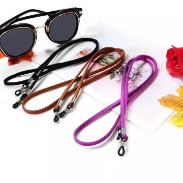 1pc Unisex Square Fashion Glasses With Glasses Chain For Middle