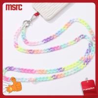 MSRC พวงกุญแจแบบห้อย สายคล้องโทรศัพท์อะคริลิก 120ซม. ค่ะ สีสันสดใส สายคล้องโซ่โทรศัพท์ แบบพกพาได้ เชือกป้องกันการสูญหาย อุปกรณ์เสริมโทรศัพท์