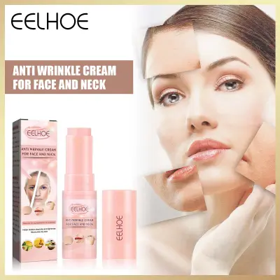 Eelhoe Anti Wrinkle Cream For Face Neck Collagen Moisturizing Multi Balm Stick Facial Firming Wrinkle Remover Cream Bounce Anti-Wrinkle Lifting Brighten Dant Skin Tone Cream Easy To Absorb Not Sticky Makeup Stick Balm(20G)