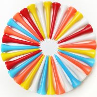 GVOVLVF Brand New Golf Tees Plastic Golf Tee For Golf Ball 100Pcs/lot Mixed Color Golf Accessories Wholesale