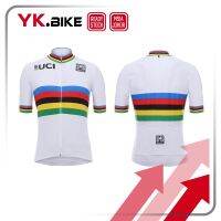 s  Cycling Jersey UCI World Champion Cycling Jersey White Short Sleeve Bicycle Racing Clothing APL145