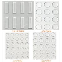 【CW】 Transparent adhesive Buffer Silicone Door Stopper Cabinet Bumpers Wall Protector Refrigerator Anti-crash