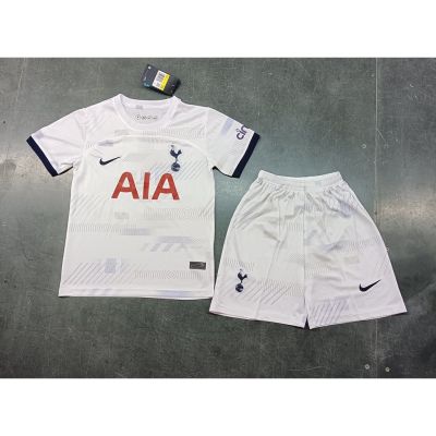 เสื้อกีฬาแขนสั้น ลายทีม Tottenham Hotspur home 2023-24 สีขาว สําหรับเด็ก