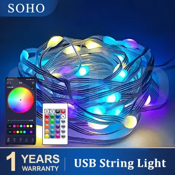 Led Curtain Lights,8 Modes Waterproof Remote Control Usb Powered Fairy  Lights 3x3m300led(warm White)