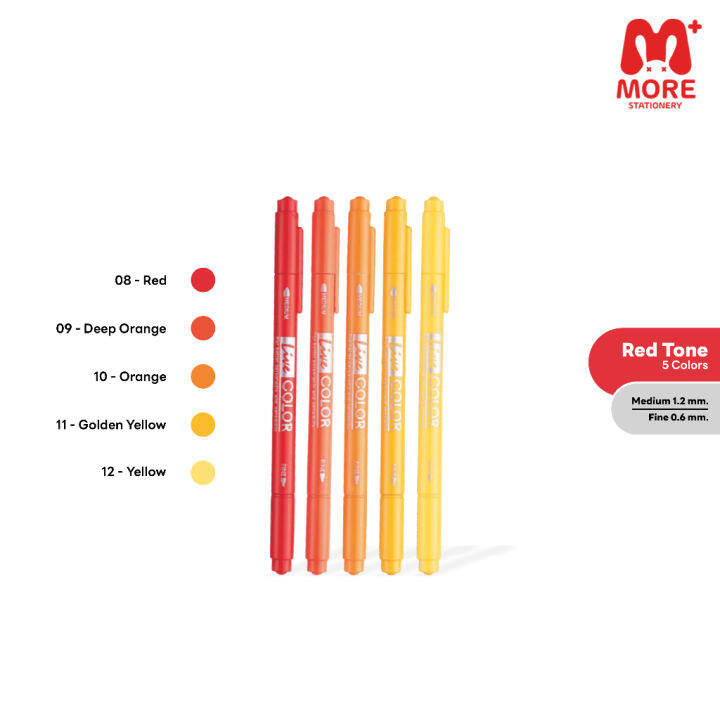 monami-โมนามิ-ปากกาสีน้ำ-2-หัว-รุ่น-live-color-set-5-สี