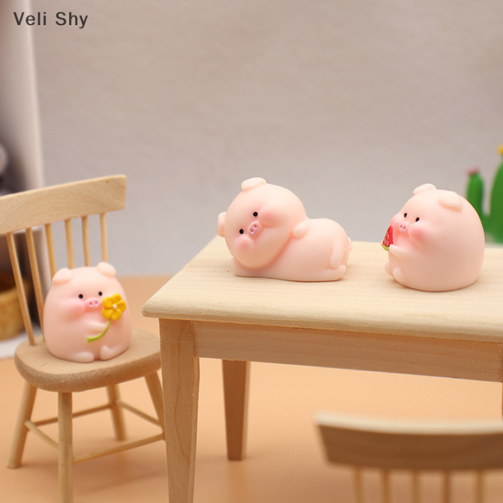 veli-shy-โมเดลสัตว์ตุ๊กตาหมูน่ารักขนาดเล็ก-อุปกรณ์ประดับตกแต่งภูตประจำสวนขนาดเล็กตกแต่งบ้านภูมิทัศน์ขนาดเล็กมอส