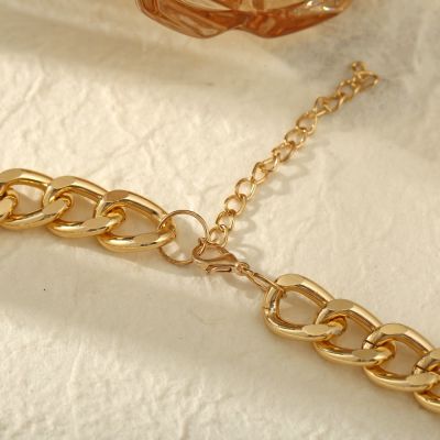 European and American Thick Chain Necklace Creative Minimalism Retro Personality Clavicle Chain