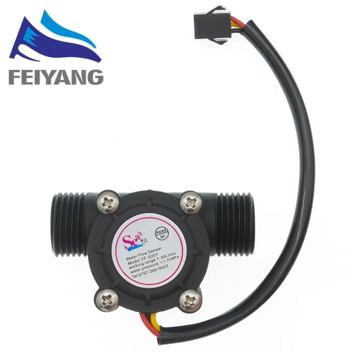 YF-S201 Water Flow Sensor Flowmeter Hall Flow Sensor Water Control 1 ...