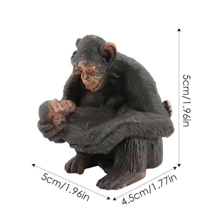 chimpanzee-figurine-chimpanzee-model-figures-reusable-animal-collection-playset-jungle-animals-for-hotel-shop-store-display-restaurant-agreeable