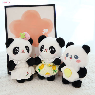 HOONEY พวงกุญแจตุ๊กตาแพนด้าเล็กๆน่ารัก Boneka Mainan พกพาได้น้ำหนักเบาสำหรับจี้ตุ๊กตากุญแจรถ