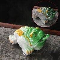 New Tea Set Small Ornaments Tea Pet Cute Color Changing Toad Ornaments Creative Decorative Accessories Resin Ruyi Ornaments