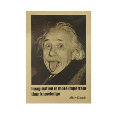 【SALE】 nancarenko1977 Albert Einstein โปสเตอร์จินตนาการสำคัญกว่าความรู้สติ๊กเกอร์ติดผนังวอลล์เปเปอร์หน้าแรกห้องนอนตกแต่งห้องสมุด
