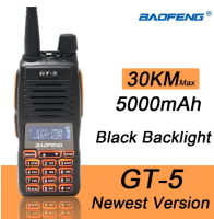 ของแท้?ถูกที่สุด!วิทยุสื่อสาร BF GT-5 10W Baofeng ระยะไกล 10 กม. วิทยุสองทาง PTT hf แบบพกพา 136-174 และ 400-520MHz 2022