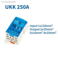 ஐ✷ 1Pc UKK250A UKK-250A Junction 1 In 11 Out Universal Wire Electrical Connector Din Rail Terminal Block Power Distribution Box