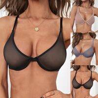 【jw】♞✻✔  Mesh translucent Bras for Sheer lace Size Crop Wire Frees