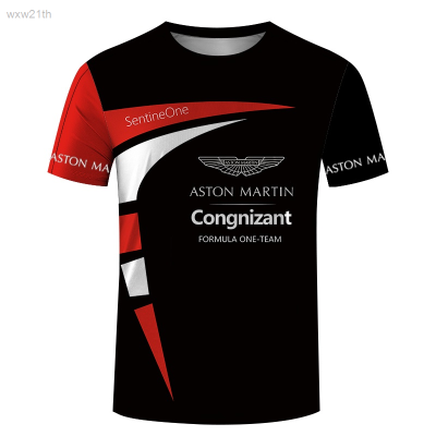 2023 Aston Martin F1 Formula One Racing 3d Printed Short Sleeve T-shirt Unisex