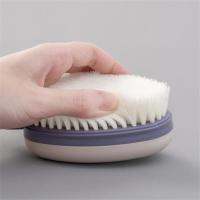 Shoe Brush Size 12.5  7.5  5cm Environmentally Friendly Materials Round And Comfortable Grip Deep Cleaning Plastic Small Brush Shoes Accessories