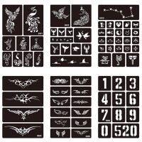 【hot】┇▥☄  15 Styles 1 Sheet Design Airbrush Paint Temporary Tatoo Sticker  275072