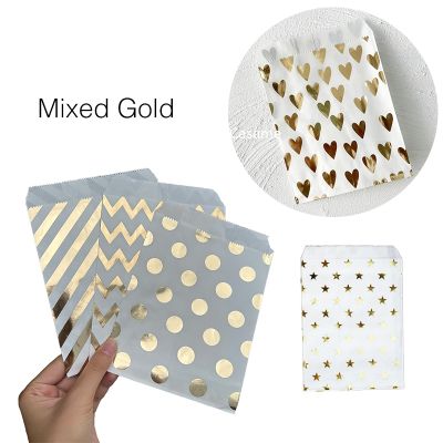 【YF】♈✠  Foil Gold Wedding Bar Baby Shower Paper Favor 25pcs/lot