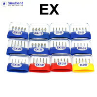 10กล่องทันตกรรม EX Grit Burs ทันตกรรม Diamond Burs สำหรับ Handpieces ความเร็วสูงบดฟันและการเตรียม EX Series Burs