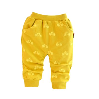 2016 new Spring and autumn cotton Korean style bicycle design baby pants 0-2 year children pants baby boy / girls pants