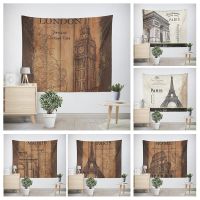 【CW】㍿  wall decoration home aesthetics tapestry rural nostalgia hanging large fabric autumn bedroom shading