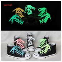 COD DSFGREYTRUYTU 1Pair Shoe Laces Flat Canvas Strings Glow In The Dark