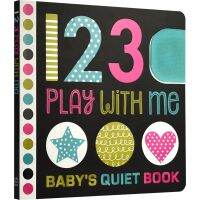 123 play with me childrens early childhood education multi sensory interactive book children learn to count 1-10 understand graphics childrens early childhood education enlightenment mathematics 0-3 years old English flip touch book paper book English