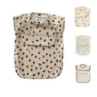 【DT】hot！ Childrens Short Sleeves Reverse Clothing Baby Eating Bib with Newborn Soft Anti-Dirty Feeding