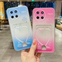 เคสโทรศัพท์ Realme11 5G Realme 11 NFC 4G 11x 5G แฟชั่นใหม่ลายหัวใจรักพร้อมดีไซน์สวยกระเป๋าใส่บัตรซิลิโคนอ่อนเคสOPPO Realme11 4G 5G เคสโทรศัพท์