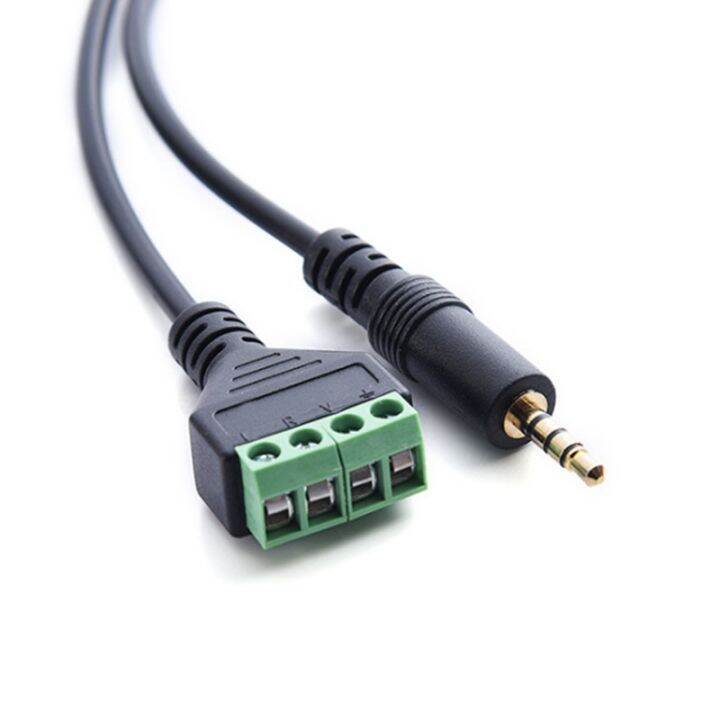 3-5mm-screw-terminal-adapter-speaker-cable-4-core-stereo-trrs-male-hole-to-av-4-screw-terminal-balun-connector-cable