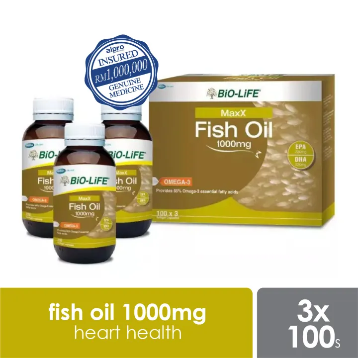 Biolife Fish Oil 1000mg 3x100s Lazada