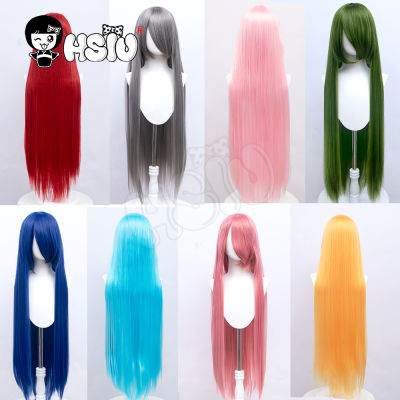 HSIU 80cm Cosplay wig Long 22 color Wig Heat Resistant Synthetic Hair Anime Party wig