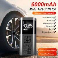 Mini Car Tire Inflator Portable Air Compressor Rechargeable Wireless Inflatable Pump with LED for Motorcycle Bicycle Tyre Balls Air Compressors  Infla