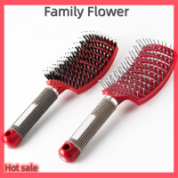 Family Flower Flash Sale แปรงผม Anti STATIC curved Vented แปรงจัดแต่งทรงผม detangling แปรงนวด