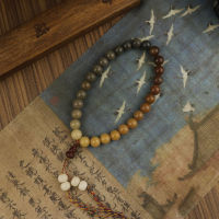 10mm Natural Bodhi Root Beaded celet Gourd Tassel Pendant Holding Mala Rosary Buddhist Meditation Prayer Women Men Jewelry