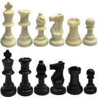 Medieval Plastic Chess Pieces Set King Height 6.4cm/7.5cm/9.5cm Replaceable International Chess Pieces Board Games Accessories