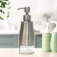 ❅☈ Soap Dispenser 300ml with Stainless Steel Pump Replacement Lotion Pump Bottle for Hand Soap Mouthwash Dish Soap Makeup Wash