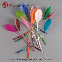 sell 20pcs white color beautiful goose wing feathers, 13-18cm long, DIY jewelry decorative accessories