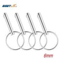 4PCS 6mm 316 Stainless Steel Quick Release Ball Pin for Boat Bimini Top Deck Hinge Marine hardware Boat Accessories Accessories