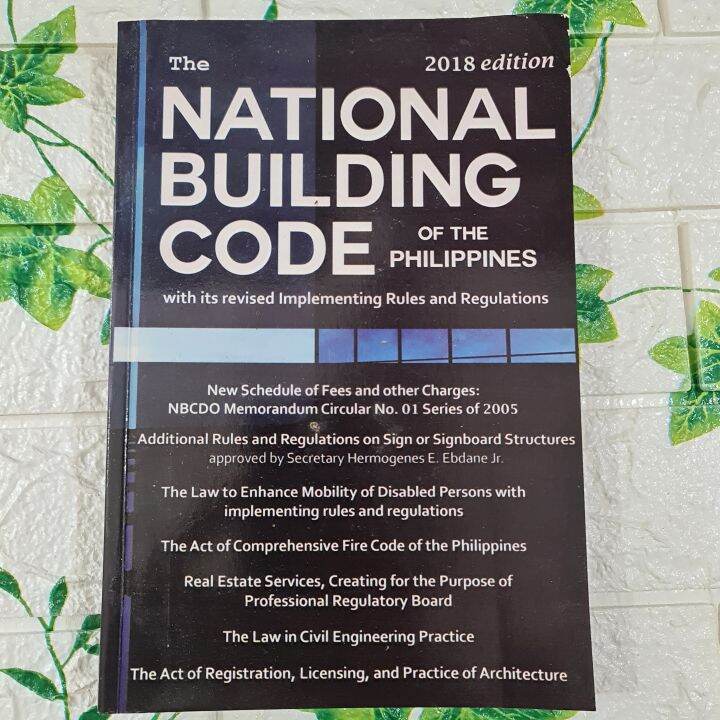 The National Building Code of the Philippines 2018 edition Lazada PH