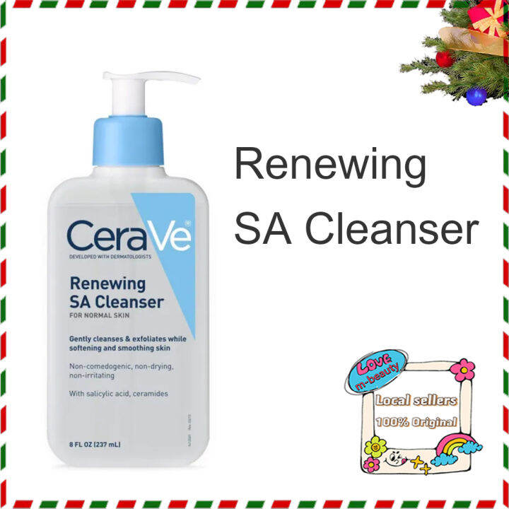 Cerave Renewing Sa Face Cleanser 8oz Cleansing For Sensitive Skin 237ml