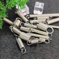 10pcs/lot 0.2mm 0.3mm 0.4mm 0.5mm 0.6mm stainless steel Tension spring with double O hook extension spring Shoes Accessories